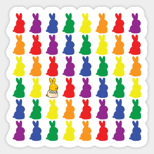 Bunny Rabbit Pride Colony Sticker